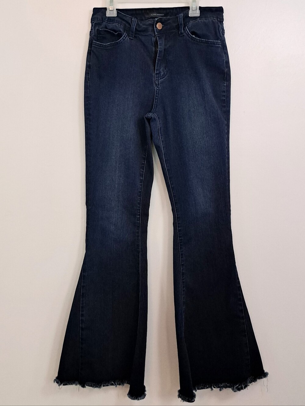 Flying Monkey Women's High Rise Super Flare Jeans 27